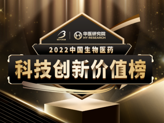 BOBSport荣登2022中国生物医药科技创新价值榜“最具影响力创新CXO企业” 